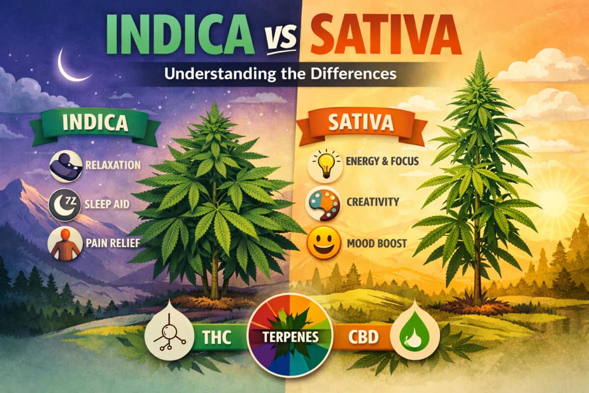 Indica vs Sativa Cannabis